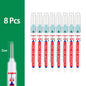 Waterproof Long-Head Deep-Hole Marker Pens 20mm Tip — Permanent Oil Ink for Metal, Wood & Carpentry (Black, Blue, Red, Green)