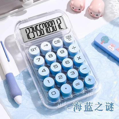 12-Digit Scientific Calculator with Mechanical Buttons for Students, Financial & Office Use