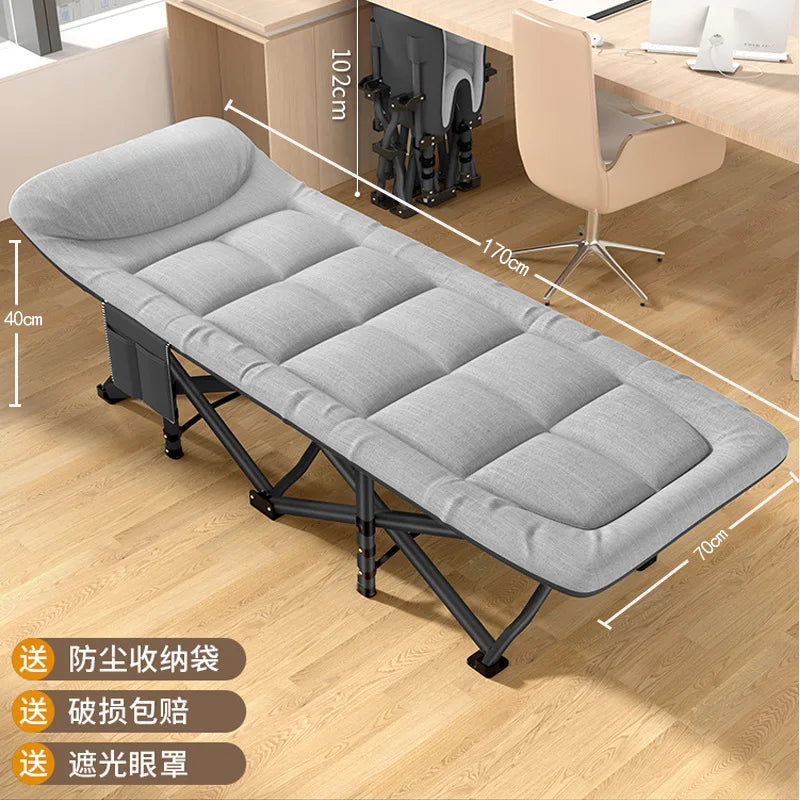 Camping Cot Comfortable with Pad Portable Folding Bed for Sleeping