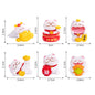4/6pcs Cartoon Lucky Cats Figurines Miniatures Micro Landscape Ornaments For Home Room Desktop Decorations Accessories Gifts