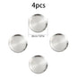 4pcs stainless steel silver plates, Korean style grilled meat plates, household circular trays, bone plates, cake plates