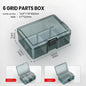 Plastic Parts Storage Box with Adjustable Dividers – Small Parts Organizer for Screws, Bolts, Electronic Components & Drill Bits