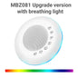 Portable Baby White Noise Machine 28 Soothing Sounds 4 Timers & Memory USB-C Rechargeable with Optional Night Light