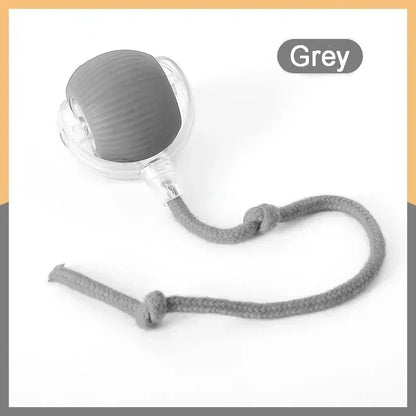 Rechargeable Automatic Rolling Pet Ball — Interactive Plush Tail Toy for Cats & Small Dogs