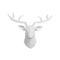 Deer Head Sculpture Animal Statue Figurines Wall Hanging Creative Elk  Art Antlers Statuette for Office Decoration Wall Mount