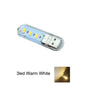 Mini USB LED Book Light – 3/8/24 LED Ultra Bright RGB Portable Reading Lamp for Power Bank, Laptop & Notebook
