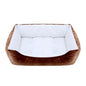 Plush Square Pet Bed for Dogs & Cats, Calming Kennel Sofa Cushion in Multiple Sizes (XS-XXL)