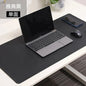 Large White PU Leather Mouse Pad – Waterproof Non-Slip Gaming Desk Mat for Keyboard & Computer Setup
