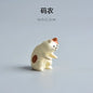 1pc Cartoon Cat Frog Bear Yellow Chair Computer Model Office Ornament Mini Home Decor Crafts Accessories Desktop Figurines Gift