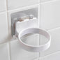 Wall-Mounted Hair Dryer Holder Stainless Steel Spiral Stand – Nail-Free Adhesive, 12 x 10 cm (4.72 x 3.94 in)
