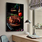 Chicken Food Burger French Fries Chicken Salmon Art Poster Canvas Painting Wall Print Living Room Home Restaurant Decor Poster