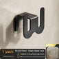 Wall-Mounted Non-Perforated Bathroom Slipper Rack with Rear Drainage, Single-Tier Shoe Storage Hook