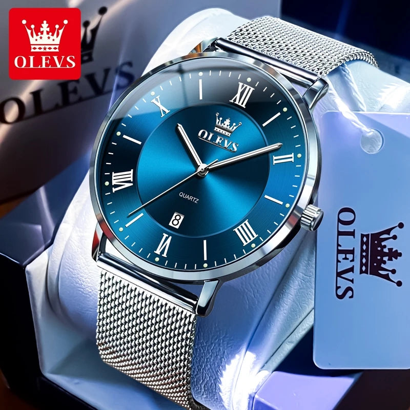 OLEVS 5623 Men’s Ultra-Thin Quartz Watch with Auto Date