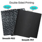 257x257mm (10.12x10.12in) Magnetic Smooth PEI Build Plate — PEO/PET Finishes — Fits X1, X1-Carbon, P1P, P1S, X1E, A1 3D Printers