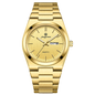 Men's Quartz Stainless Steel Watch 40-44mm Dial, 3ATM Water-Resistant Luminous Chronograph with Date
