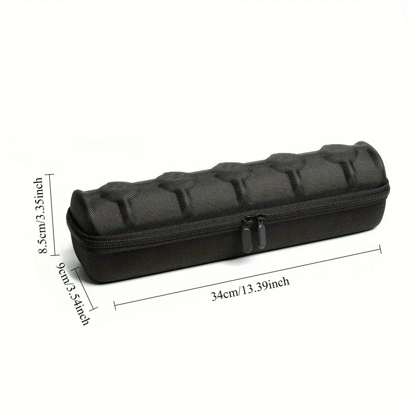 5-Slot Hard Shell Travel Watch Case with Pillow Inserts Black - Smartwatch Organizer Gift Box