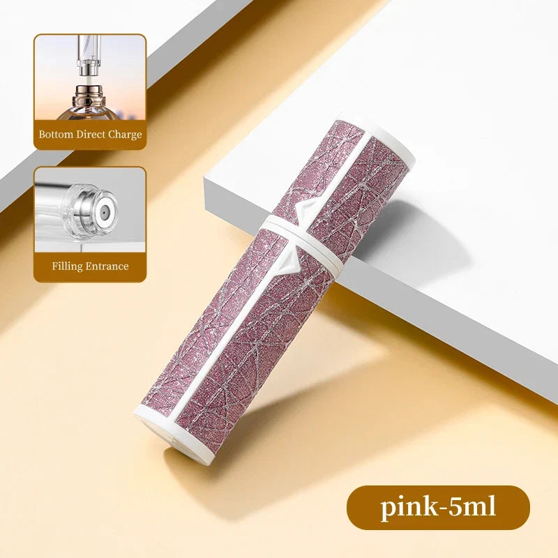 5ML Portable Compact Leather Perfume Bottle Multipurpose Sprayer