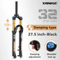 MTB Air Front Suspension Fork 120mm (4.7in) Travel Rebound Adjustable, 26/27.5/29-inch Straight Steerer, 9x100mm Quick Release, Disc Brake Compatible