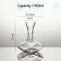 Irregular Wine Decanter Creativity 1450ml Decanter Dispenser Crystal Glass Wine Aerator Mirror Jug Gift Bar Decor Art Glassware