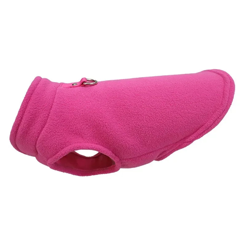 Winter Warm Dog Jacket with D-Ring – Cozy Pet Vest for Small Dogs & Cats