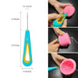 Pure Cotton Candle Wicks 100-Pack with Metal Wick Brackets & Silicone Punch Awl DIY Candle Making Kit