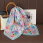 Luxury Satin Silk Square Scarf – Shawl, Hijab & Fashion Wrap 2023