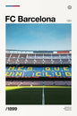Famous Stadium Football Poster Football Fans Wall Art Decor Canvas Painting Stadium Minimalist Prints Aesthetic Wall Decoration