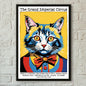 Modern Pop Black Cat Wall Art Poster Poster Paper Print Home Living Room Bedroom Entrance Bar Cafe Art Painting Decoration