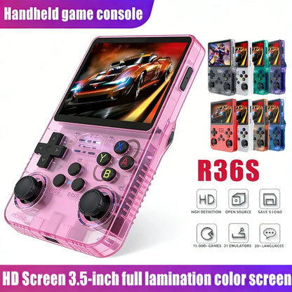 R36S Retro Handheld Video Game Console Open Source Linux System 3 5 Inch IPS Screen Portable Pocket Video Player 64GB 128GBGames