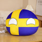 Polandball Countryball Plush Keychain 10 cm (3.9 in) 70 Designs Country Ball Pendant Stuffed Toy for Kids