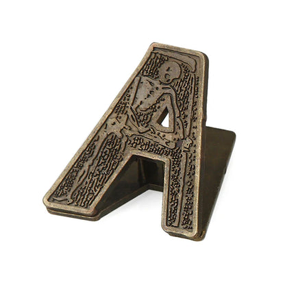 English Alphabet Binder Clips Bill Binder Clip Foldback Notes Letter File Paper Clip Binding Securing Clip for Office School