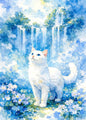 Cute Kittens Various Scenes Poster Funny Baby Cat in Daisy Field Watching Sunset on Beach Sleeping Canvas Print for Home Decor