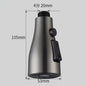 Universal Kitchen Faucet Spray Head 3-Mode Pull-Out Replacement ABS 1/2" (12.7 mm) Connector