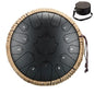 Steel Tongue Drum 13-Inch (32 cm) 15-Note C Scale Handpan-Style Percussion with Mallets & Carry Bag