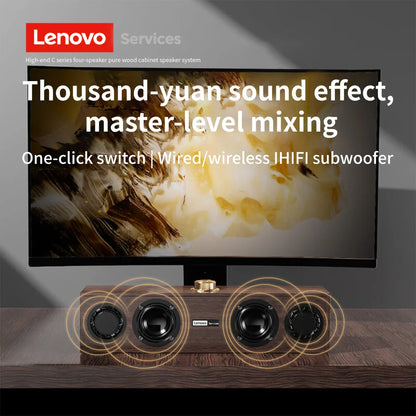 Retro Dual-Mode Bluetooth & Wired Wooden Multimedia Speaker — USB Subwoofer for TV, PC & Mobile
