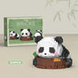Creative DIY Assemable Animal Cute MINI Chinese Style Animal Panda Building Block Educational Boy Toys For Children Model Bricks