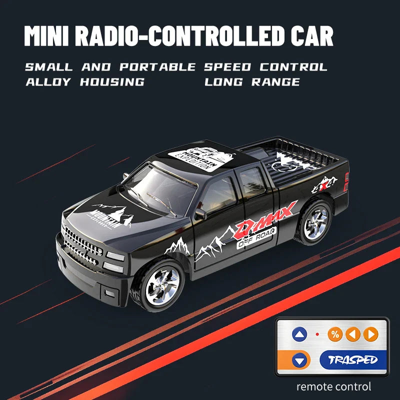 New RC Car MINI Alloy 1/64 Remote Control Car Convenient to Carry 60 Minutes of Work Time Children's Gifts Electronic Toys