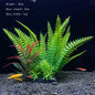 Artificial Aquarium Plants – Plastic Underwater Green Shrubs with Resin Base, Fish Tank Decoration