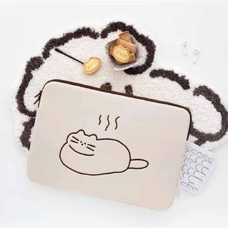 Cute Animal Print Laptop Sleeve 13–16 Inch — Shockproof Zipper Pouch