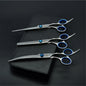 Dog Grooming Scissors Set 6" (15 cm) & 7" (17.5 cm) Stainless Steel Pet Shears — Thinning, Curved & Cutting