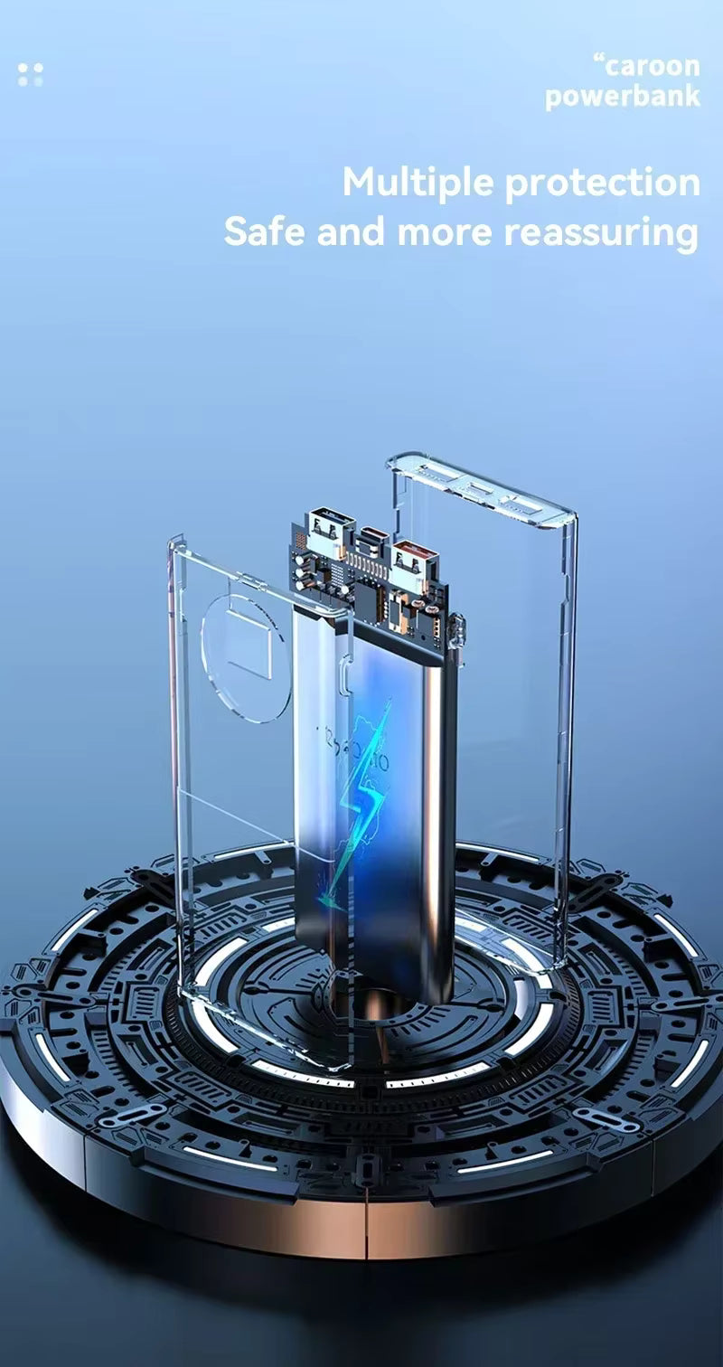 500000mAh Power Bank 120W Super Fast Charging PD20W Dual Way Digital Display Airplane Safe CCC For iPhone Samsung Xiaomi