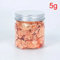 Gold Silver Bronze Irregular Aluminum Foil Flakes 3g/5g, Metallic Glitter for Epoxy Resin, Candle Making, Nail Art & DIY Crafts