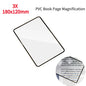 3X Ultra-Thin Full-Page Magnifier Sheet 180 x 120 mm (7.08 x 4.72 in) Book Page Reading Loupe