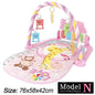 Baby Kick & Play Piano Gym Mat - Musical Tummy Time Activity Playmat for 0-36 Months (30 x 23 x 16.5 in / 76 x 58 x 42 cm)
