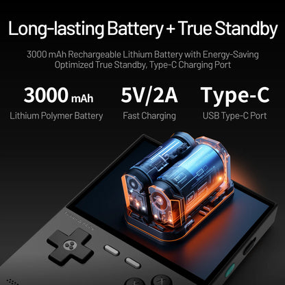 TRIMUI BRICK Handheld Game Console - 3.2" IPS, Allwinner A133P, Linux, RGB LED, Metal Back, 12,000+ Games, 4 Colors