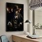 Funny Smoking Monkey Chimpanzee In Suit Gorilla Gangsters Poster HD Posters Home Room Bar Cafe Decor Art Wall Painting Picture