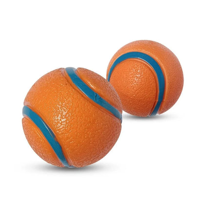 Chew-Proof Rubber Dog Ball - Elastic Jumping Fetch Toy for Small, Medium & Large Dogs
