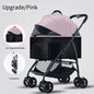Lightweight Foldable Pet Stroller for Small and Medium Dogs & Cats Portable Outdoor Pet Carrier on Wheels