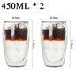 Double Wall High Borosilicate Glass Mugs - Insulated Heat-Resistant Coffee & Tea Cups (2-18 pcs Set)