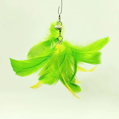 Interactive Feather Cat Toy – Feather Teaser for Cat Play & Exercise